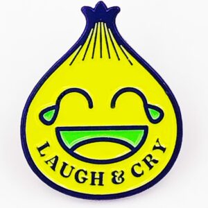 #OurNutritionalValues “Laugh & Cry” Enamel Pin